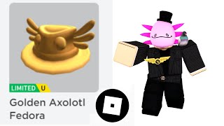 [OUT OF STOCK] How to get Golden Axolotl Fedora in PUNCH simulator | ROBLOX