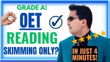 4-MIN OET: How to Find Answers Quickly in OET Reading Part A?