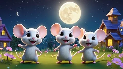 Three Blind Mice Moonpath Chase | English Nursery Rhyme | Kids Songs | Baby Music