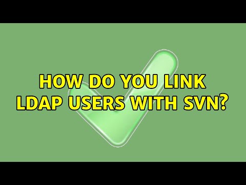 How do you link ldap users with svn?