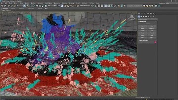 Massive explosion. 3ds Max viewport performance. Breakdown.