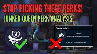 The FULL Junker Queen Perk Breakdown Guide (STOP PICKING THE WRONG PERKS)