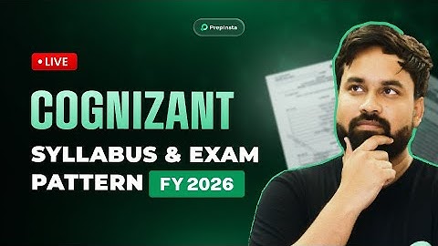 Cognizant 2026 Hiring Explained | Syllabus, Rounds & Preparation LIVE
