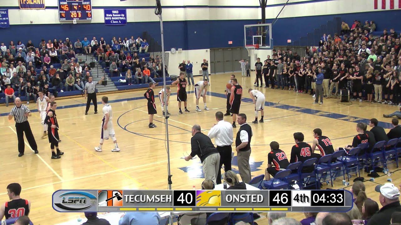 Tecumseh Indians vs Onsted Wildcats (Class B District Championship) YouTube