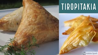 Best Tiropitakia - Cheese and phyllo appetizer triangles