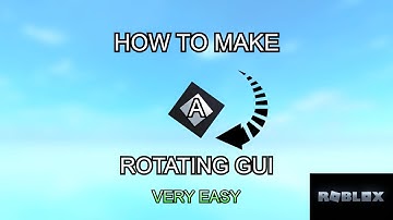 How to make a rotating gui in roblox! | Roblox Studio