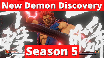 New SFV Akuma Demon Mechanic Discovery