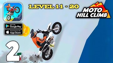 Moto Hill Climb Gameplay [LEVEL 11 to 20] - (Android,IOS) Part 2