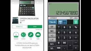 How to Use Citizen Calculator in Android Phone screenshot 5