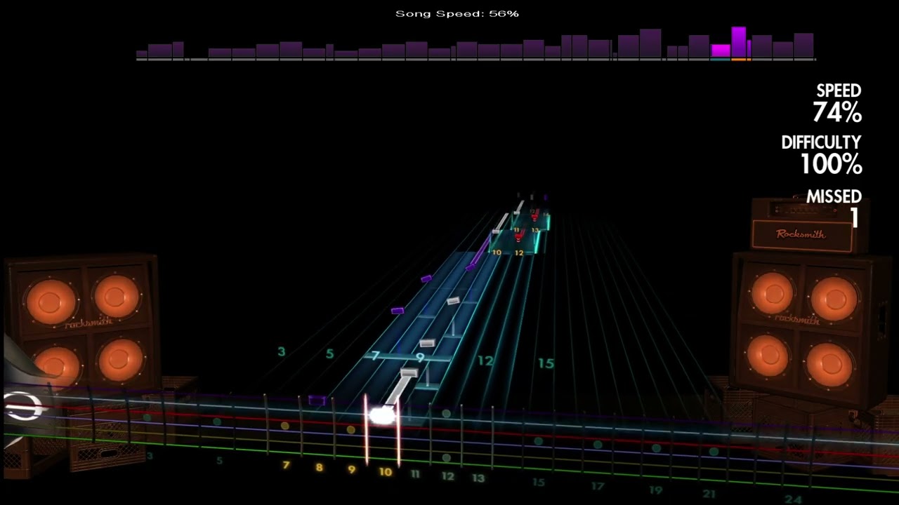 Rocksmith2014 - The Day That Never Comes -   solo challenge 74%