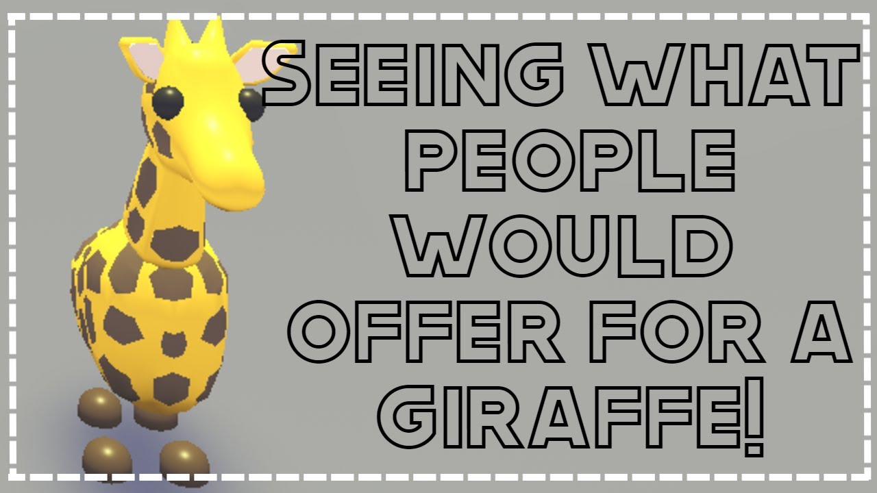 Fly Ride Giraffe Seeing what people would offer for a FLY RIDE GIRAFFE -roblox adopt me ...