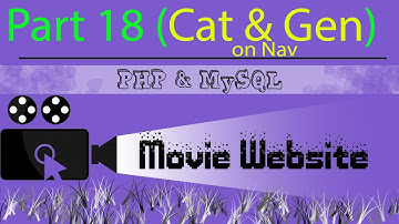 Part 18 Frontend Movie Website - Category and Genre on Navbar - Using PHP and MySQL