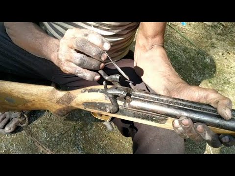 Cleaning Process|| Double Barrel Muzzleloading Gun Just Before Loading
