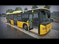 Новый маршрут №200 и очень красивый дождь в симуляторе берлинского автобуса - The Bus