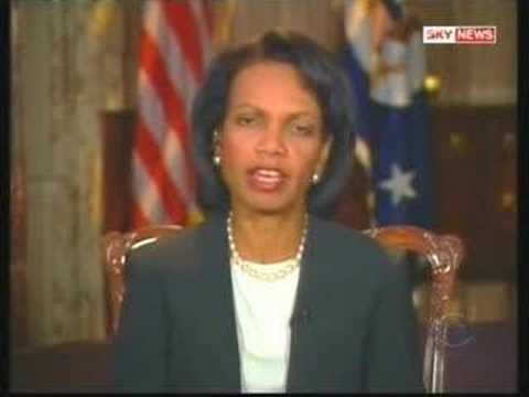 Condi Rice interview about Iraq by Katie Couric