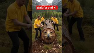 Rescue Eagle From Gian Log