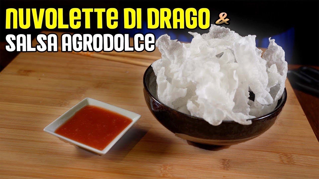 Nuvolette di Drago ( gambero ) & salsa agrodolce cinesi