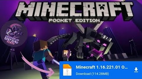 minecraft version=1.16.221.01  download for free (watch full for steps)