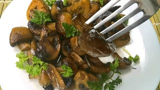 ГРИБЫ ШАМПИНЬОНЫ ЖАРЕНЫЕ САМЫЕ ВКУСНЫЕ! Как правильно жарить шампиньоны. Как пожарить шампиньоны