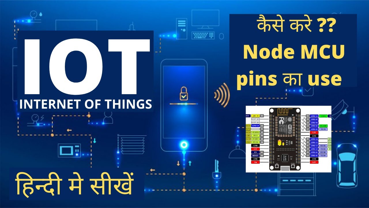 How to Use Node MCU pins Nodemcu led blink in Hindi YouTube