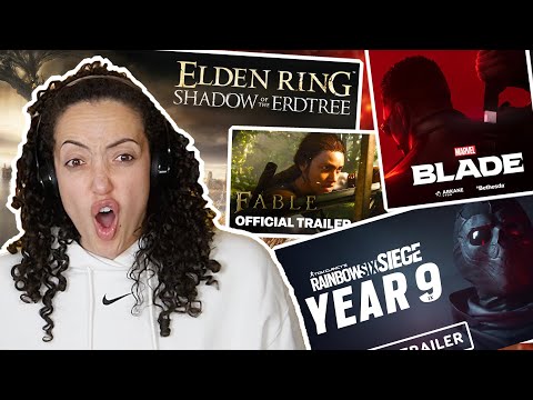 new gamer REACTION -- rainbow six siege: year 9, elden ring, fable, marvel's blade