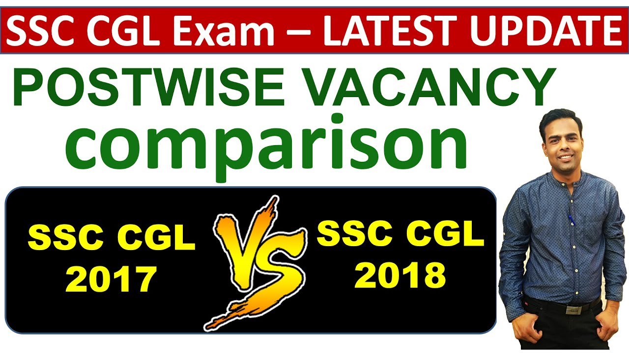 SSC CGL Vacancy 2019 Post Wise Vacancy Comparison YouTube