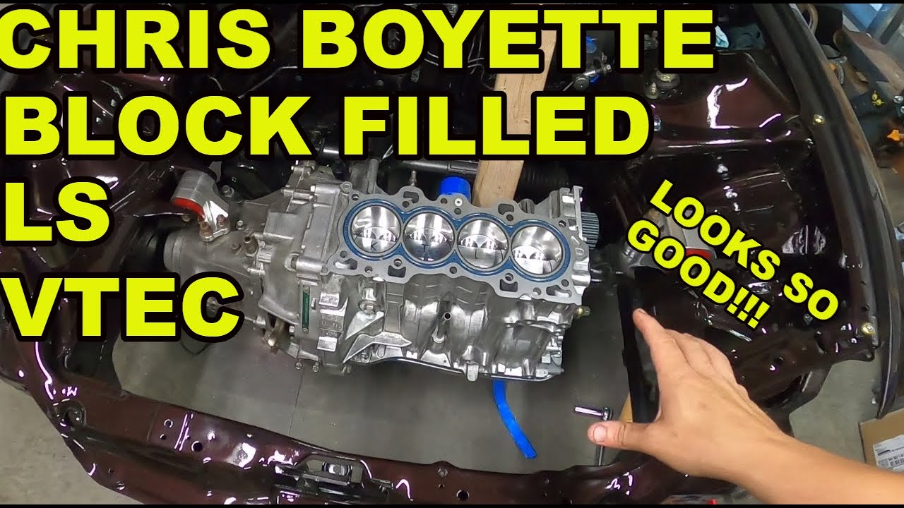 Poxy Block Engine EG hatch gets epoxy filled block!!! - YouTube