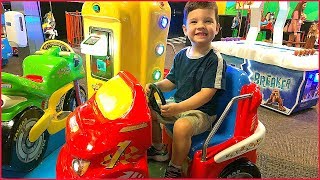 Family Fun Day At Indoor Arcade Games and Rides For Kids!