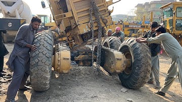 Komatsu GD605A Road Grader Rear Gear Completely Destroyed | Full Expert Rebuild & Restoration”