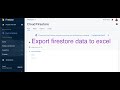 How to export firestore data to excel in flutter شرح كيفية استخراج بيانات firestore