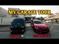 My garage tour  ft v8 bolan and ktuned turbo