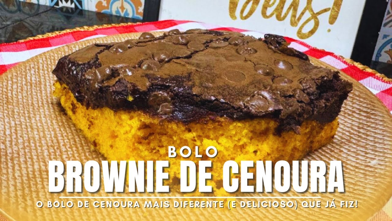 🍫🍰 Misturei Bolo de Cenoura com Brownie e Olha no que Deu! 😱
