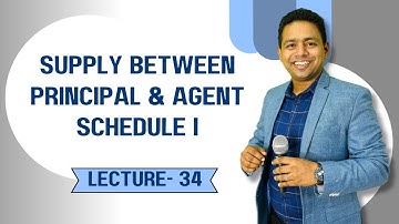 GST Explained : Supply Between Principal & Agent | Schedule I | CA Ram Patil
