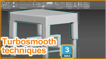 Turbosmooth techniques 3D MAx 2024..
