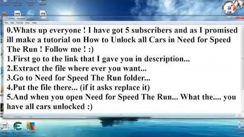 How to unlock all Cars in Need for Speed The Run PC HD @abhinkjava
