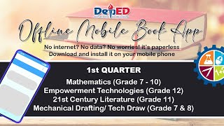 OFFLINE Mobile Book App in Math, Empower Tech, 21st Century Literature and Tech Draw screenshot 3