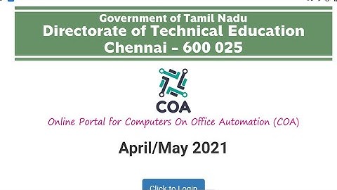 COA EXAM 2021 computer on office automation application release new update 2021 How To Private Apply
