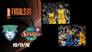 Full Game : WNBA Final - Game 2 | Los Angeles Sparks vs Minnesota Lynx | Oct 11, 2016