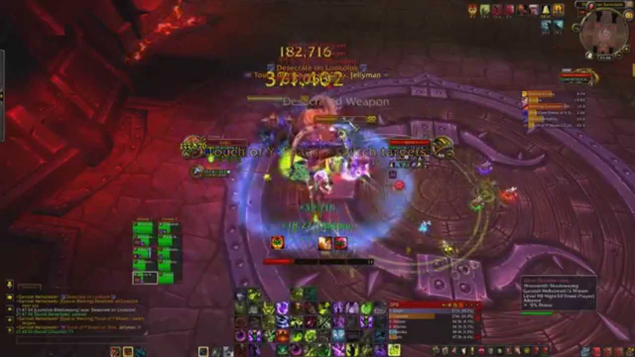 Garrosh Hellscream 10man destruction warlock PoV