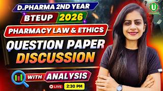 🎯D.Pharm 2nd Year 2026 | Pharmacy Law and Ethics | Question Paper Discussion I By- Swati sejwani