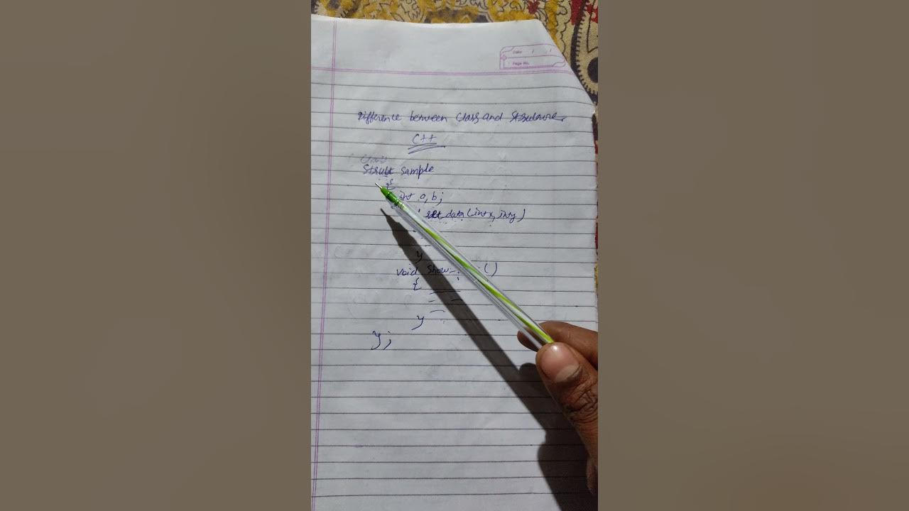 Difference between Class and Structure in C++ - YouTube