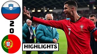 Slovenia vs Portugal (2-0) Goals & Highlights: 😡Ronaldo Angry Reactions at Full Time