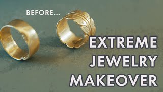 Extreme Jewelry Makeover: "Repurposed gold rings"