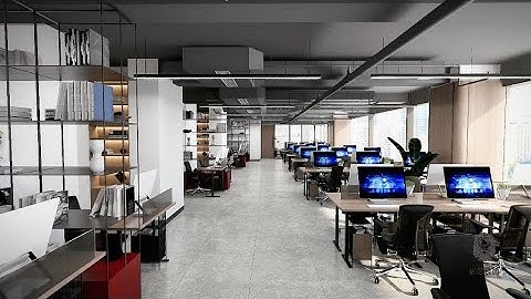 CGsorealCom Office Interior Animation  D5 Render