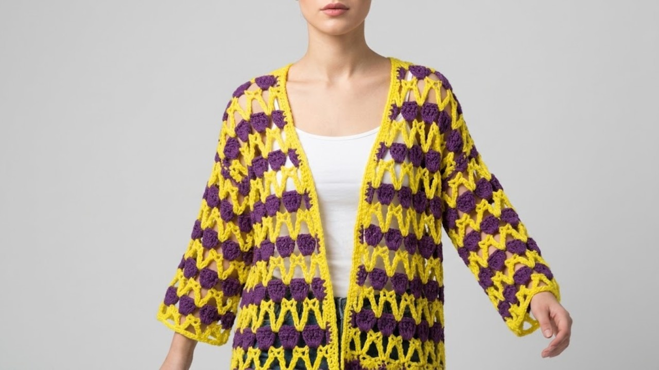 Two Color Back Loop Stitch Crochet The EASIEST Two-Tone Crochet Stitch You’ve NEVER Seen! 🧶 (Beginner ...