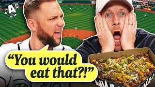 Dude Perfect Ranks CRAZY New Ballpark Foods Game