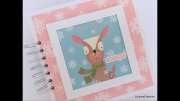 7x7 Christmas mini album (start to finish) Simple Stories Oh What Fun!