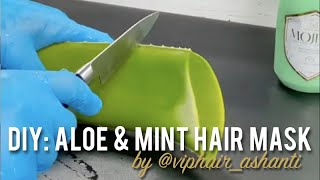 DIY Aloe &amp; Mint Monthly Hair Mask