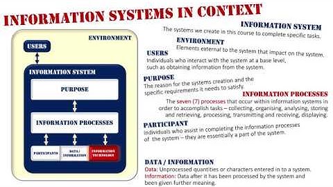 Information Systems in Context Overview