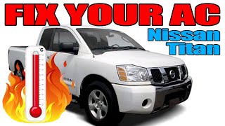 How to Make Nissan AC COLDER - How recharge Nissan Titan Air Condition System